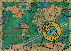 Postkarte des Reisepass Quartetts