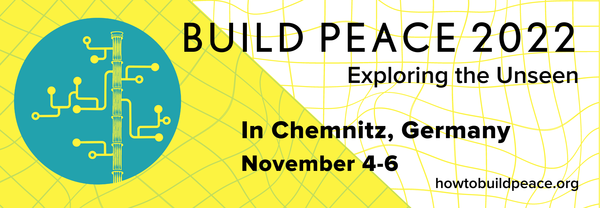 Banner der Build Peace Konferenz - Exploring the Unseen
