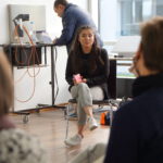 Menschen in einer Vortragssituation