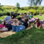 Im Gras liegen im Sommerlager