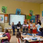 Präsentation der Schülerinnen und Schüler im Rahmen des Workshops