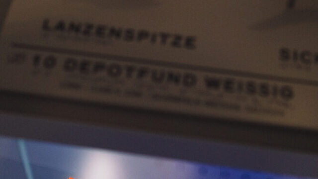 Detail Foto © Fabian Thüroff Bild Lanzenspitze 10 Depotfund Weissig