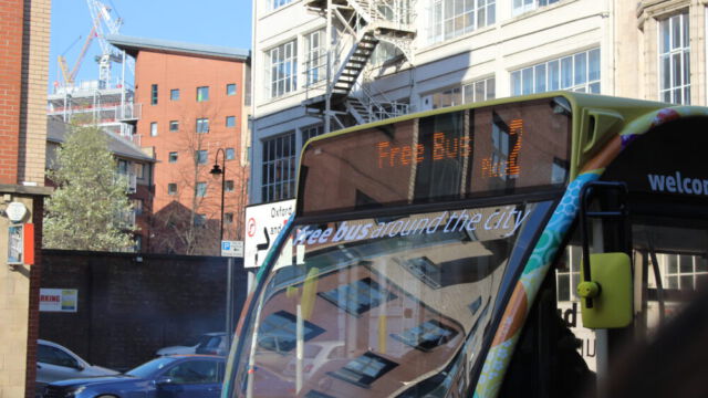 Kostenloser Stadtbus in Manchester